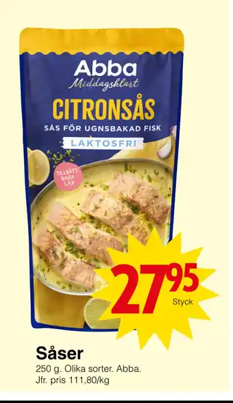 Matöppet Såser erbjuda
