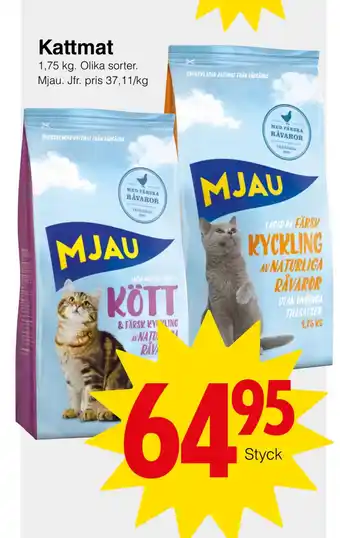 Matöppet Kattmat erbjuda