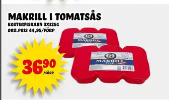 Nelins Makrill i tomatsås erbjuda