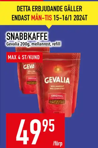Matdax Snabbkaffe erbjuda