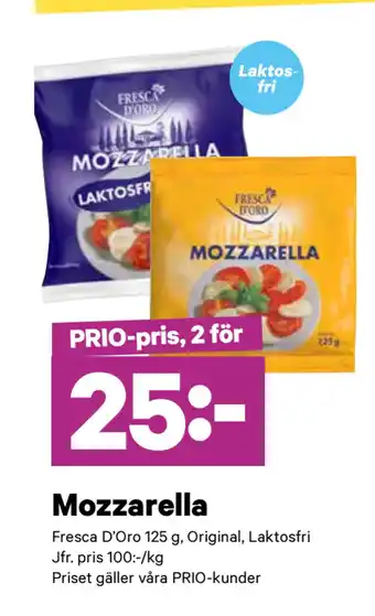 minmatbutik Mozzarella erbjuda