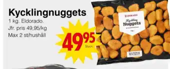 Matöppet Eldorado kycklingnuggets erbjuda