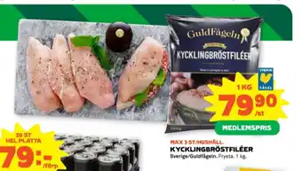 Stora Coop Guldfågeln kycklingbröstfilé erbjuda