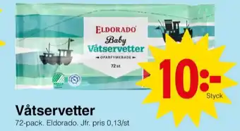 Matöppet Eldorado tvättservetter erbjuda