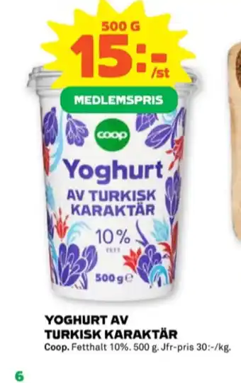 Stora Coop Coop yoghurt erbjuda