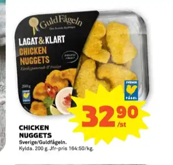 Stora Coop Guldfågeln kycklingnuggets erbjuda