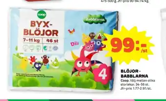 Stora Coop Babblarna blöjor erbjuda