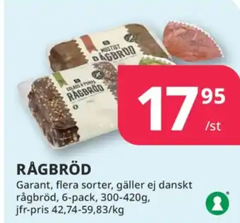 Tempo Mustigt rågbröd erbjuda