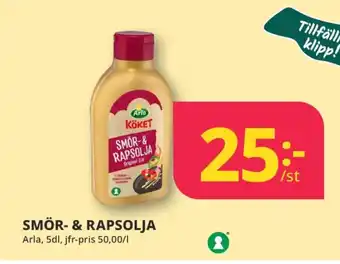 Tempo Arla köket smör & rapsolja erbjuda