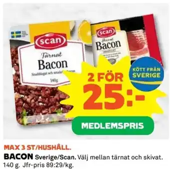 Coop BACON Sverige/Scan erbjuda
