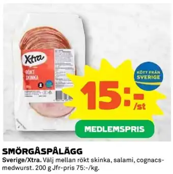 Coop SMÖRGÅSPÅLÄGG erbjuda