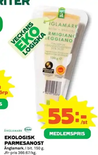 Coop EKOLOGISK PARMESANOST erbjuda