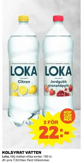 Coop KOLSYRAT VATTEN erbjuda
