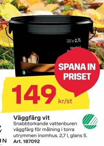 Byggmax Väggfärg vit erbjuda