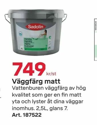 Byggmax Väggfärg matt erbjuda