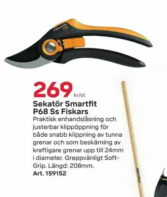 Byggmax Sekatör Smartfit P68 Ss Fiskars erbjuda