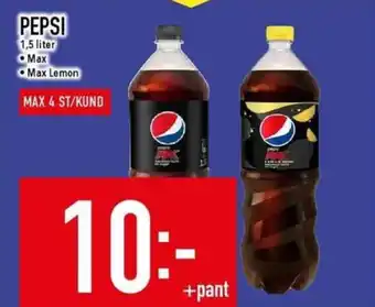 Matdax PEPSI 1,5 liter Max erbjuda