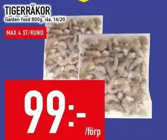 Matdax TIGERRÄKOR erbjuda