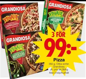 Matöppet Pizza erbjuda