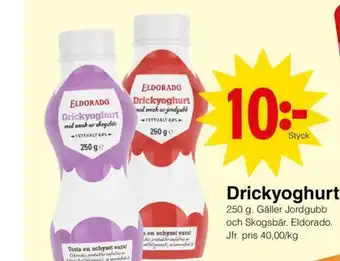 Matöppet Drickyoghurt erbjuda
