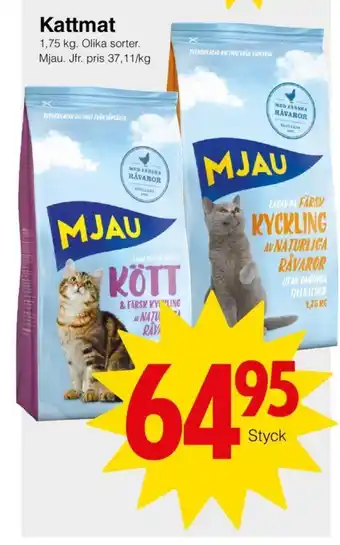 Matöppet Kattmat erbjuda