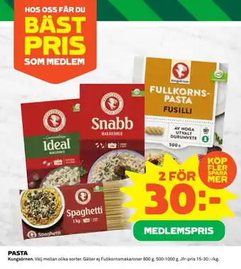 Coop Konsum PASTA erbjuda