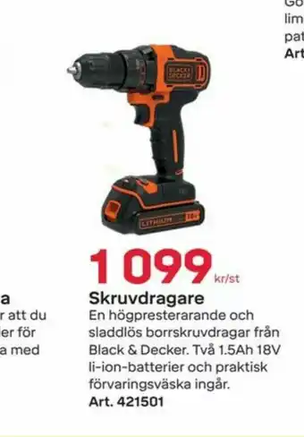 Byggmax Black&Decker Borr- och skruvdragere erbjuda