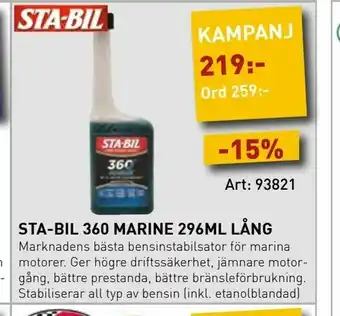 SeaSea Sta-bil 360 marine 296ml lång erbjuda