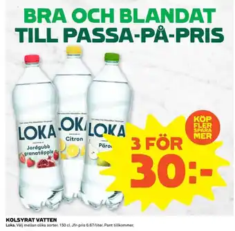 Coop Extra KOLSYRAT VATTEN erbjuda