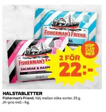Coop Extra HALSTABLETTER erbjuda