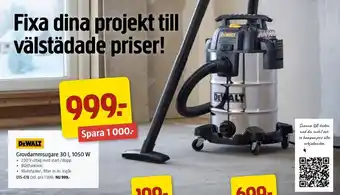 Jula Dewalt grovdammsugare erbjuda