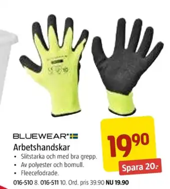 Jula Bluewear arbetshandskar erbjuda