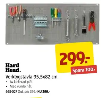 Jula Hard head verktygstavla erbjuda