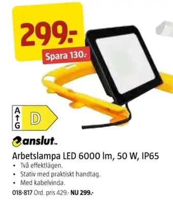 Jula Anslut arbetslampor erbjuda