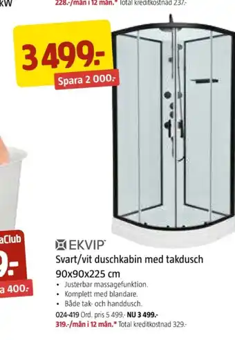 Jula Ekvip duschkabin erbjuda
