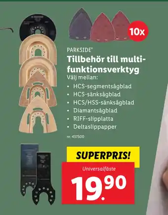 Lidl Tillbehör till multifunktionsverktyg erbjuda