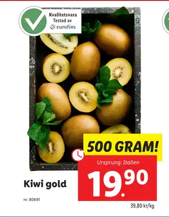 Lidl Kiwi gold erbjuda