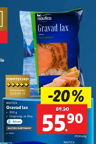 Lidl Gravad lax erbjuda
