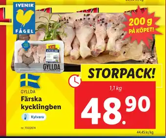 Lidl Färska kycklingben erbjuda