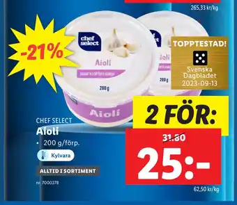 Lidl Aioli erbjuda