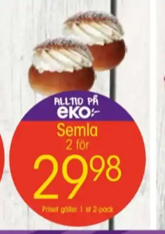 EKO Eko butiksbakat kaffebröd erbjuda