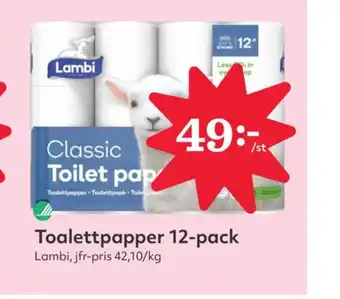 Hemköp Classic toalettpapper erbjuda