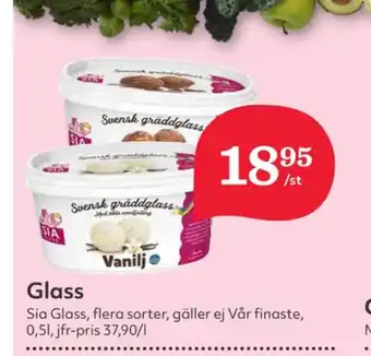 Hemköp Sia gräddglass erbjuda