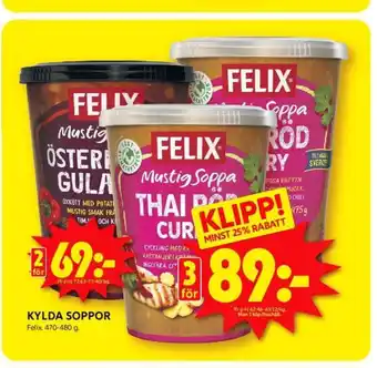 ICA Kvantum Felix soppor erbjuda