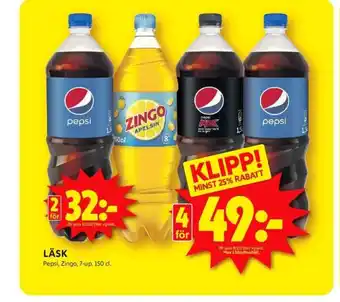 ICA Kvantum Pepsi läskedryck erbjuda