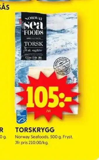 ICA Kvantum Norway sea foods torskfilé erbjuda