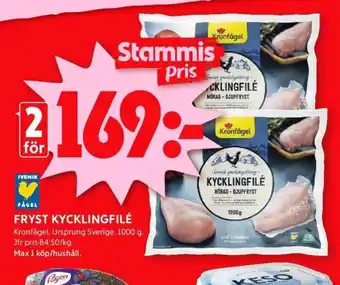 ICA Kvantum Kronfågel kycklingfilé erbjuda