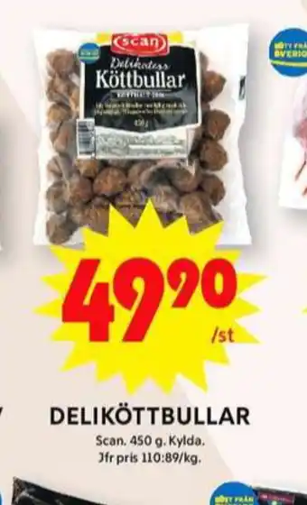 ICA Maxi Scan köttbullar erbjuda