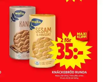 Runda knäckebröd