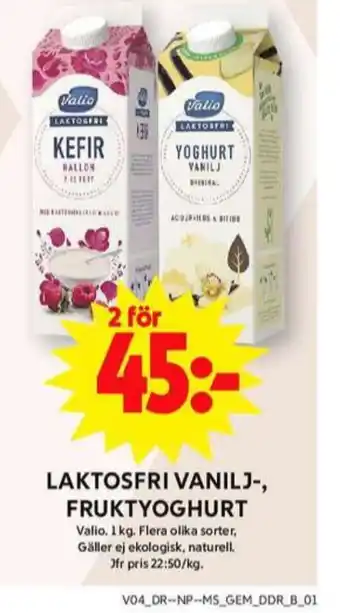 ICA Maxi Valio yoghurt erbjuda